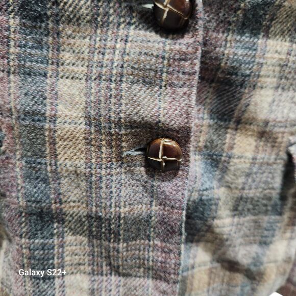 Peerless of Boston Vintage Blazer Womens SZ 16 Dark Academia Preppy Wool Plaid - Picture 6 of 6